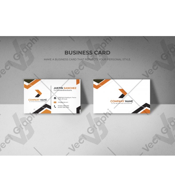 Co-Founder Business Card Collaborative Modern Design for a Dynamic Duo Double-Sided Template