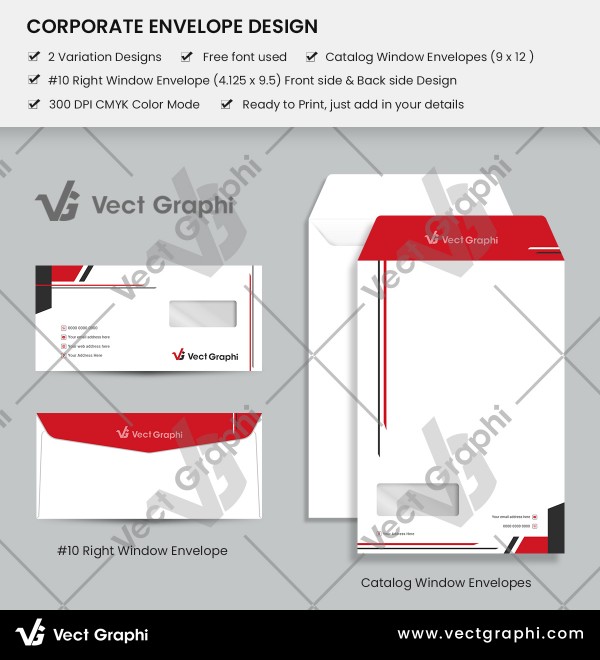 Custom Corporate Envelope Design Template – Professional and Customizable for Corporate Use